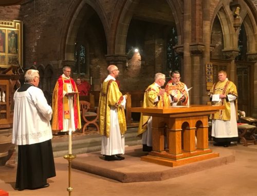 Consecration of the new altar